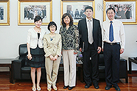 Prof. Fanny Cheung (2nd from left) meets with representatives from Renmin University of China